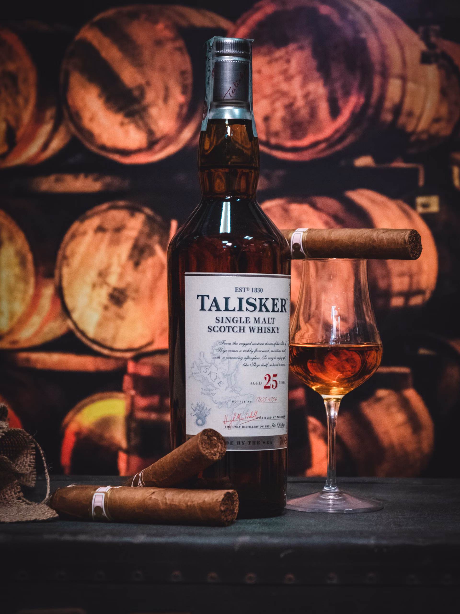 Whisky vault barrels